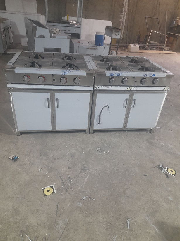 اجاق خورشتی خطی کابینت زمینی صنعتی استیل درخشان تجهیزات آشپزخانه صنعتی