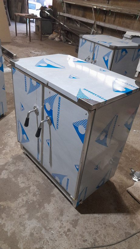 گرم خانه دو درب استیل برای نگه داری غذا