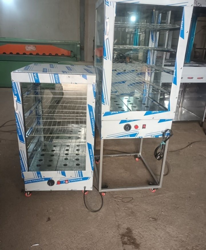 گرمخانه ویترینی شیشه ای برای نگه داری غذا